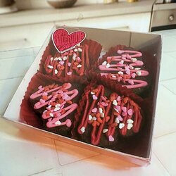Brownie corazón 4pz