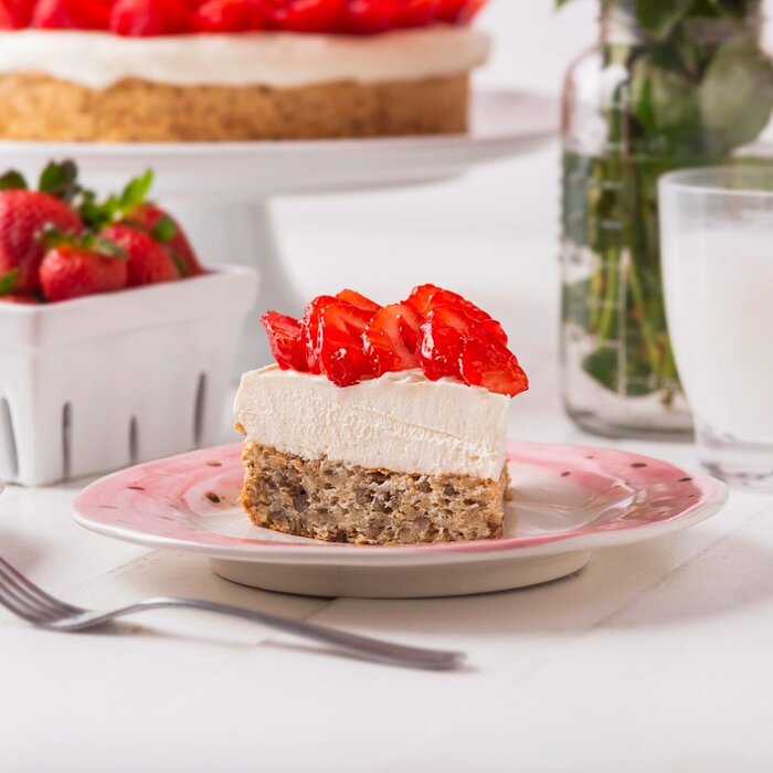 Pastel Mostachón de Fresas