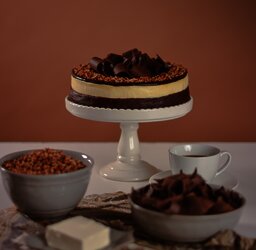 Pay de Brownie con Queso