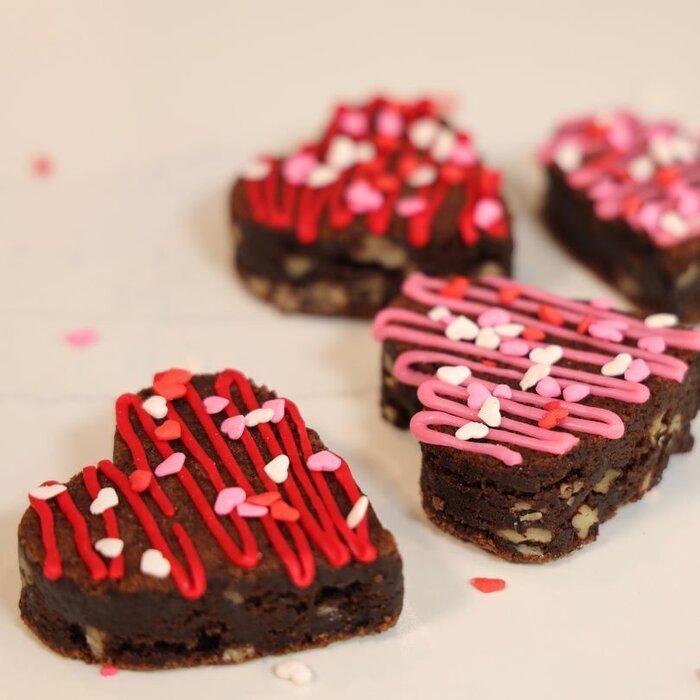 Brownie corazón 4pz