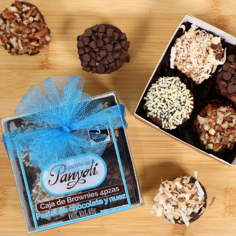 Caja de Brownies 4 pzas