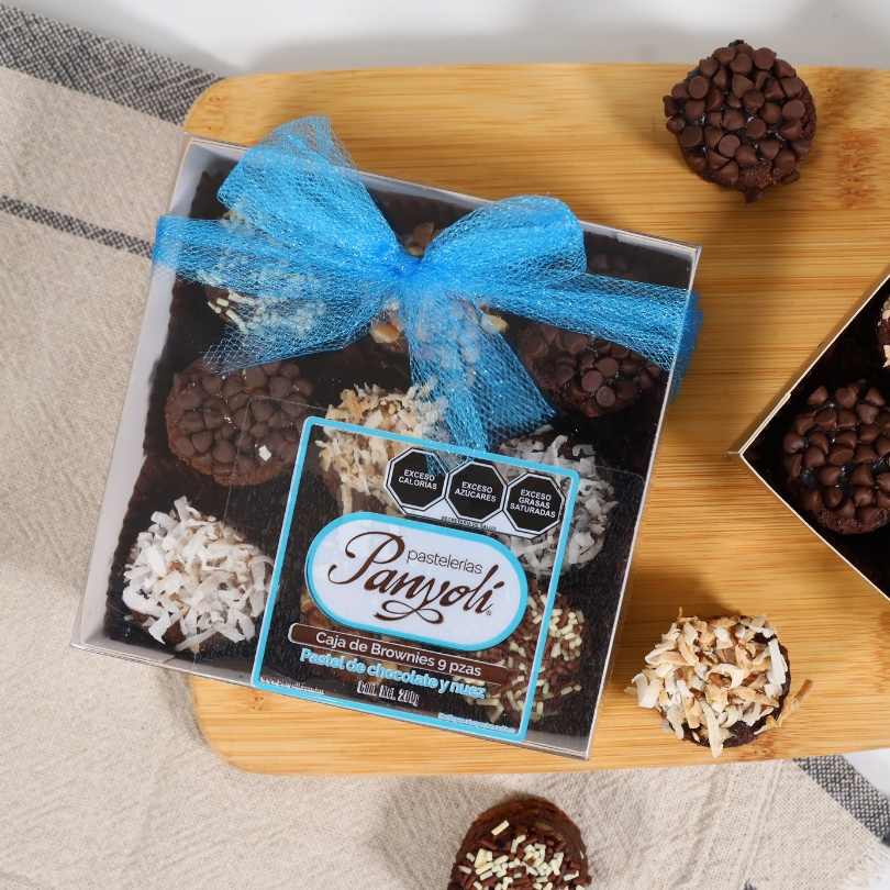 Caja de Brownies 9 pzas