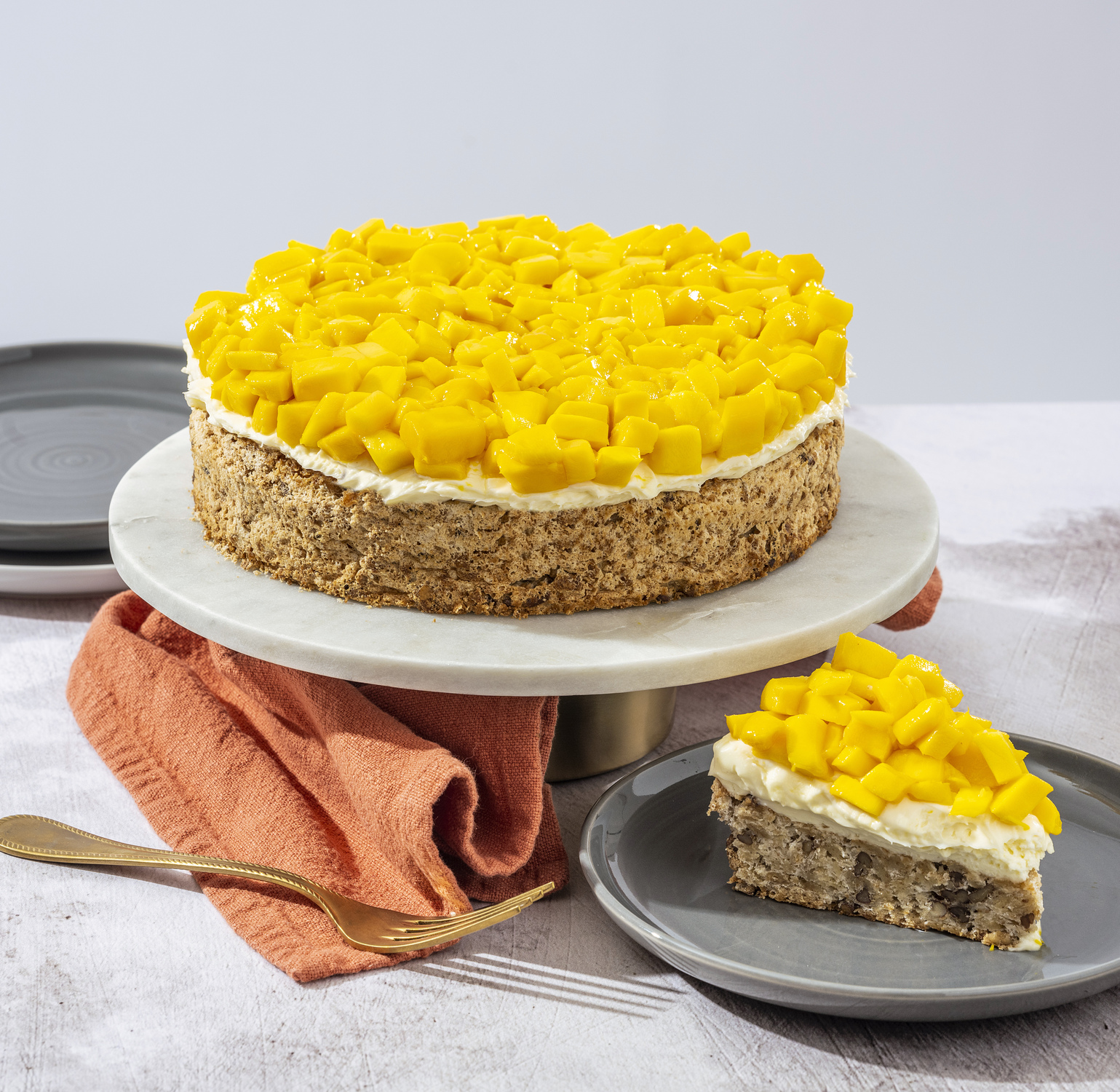 Pastel Mostachón de Mango