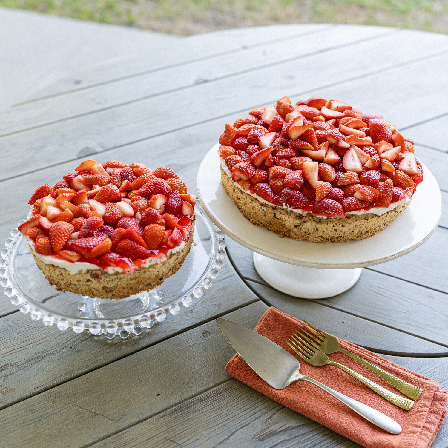 Pastel Mostachón de Fresas