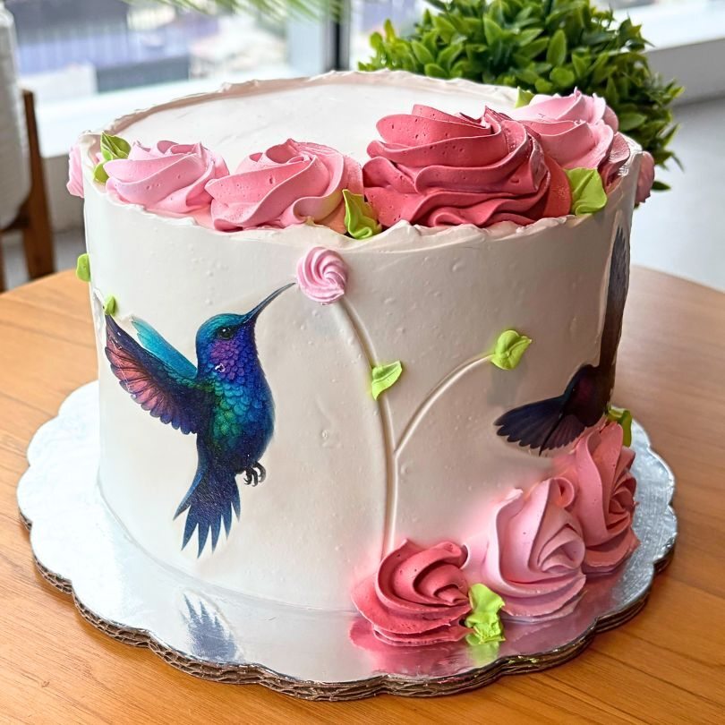 Pastel Vainilla Colibrí