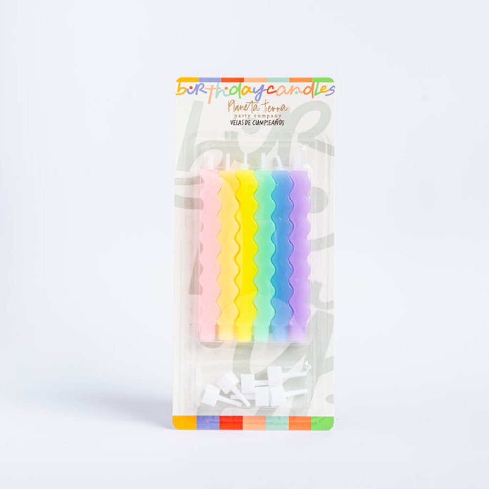 Velas Pastel Arcoíris
