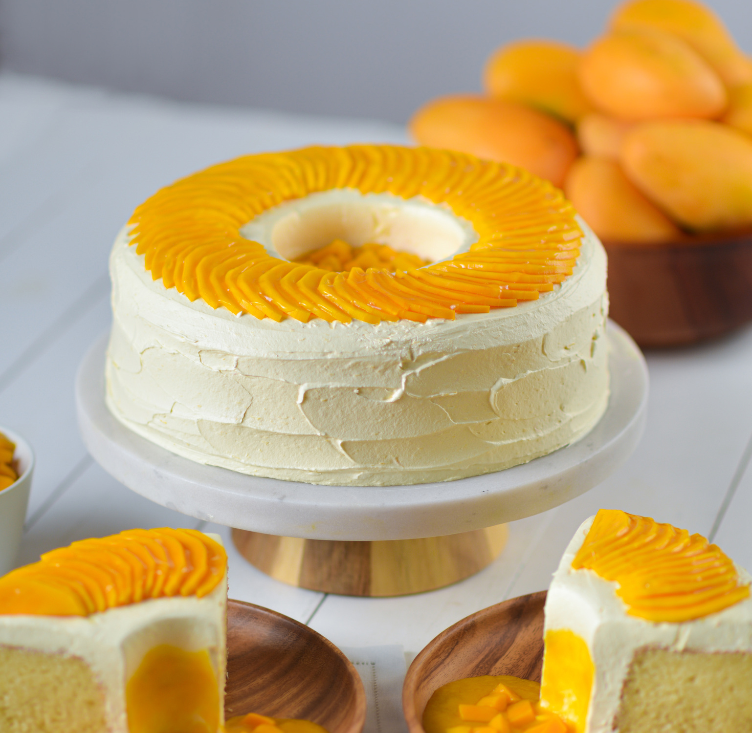 Pastel Volcán de Mango